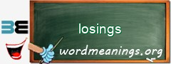 WordMeaning blackboard for losings